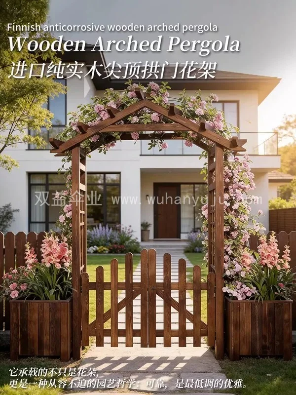 拱门花架包塑爬藤架花园庭院拱形户外葡萄月细节展示