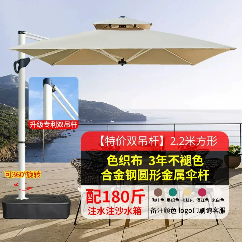 户外遮阳伞庭院伞露天阳台别墅花园大太阳伞棚商用室外摆摊罗马伞