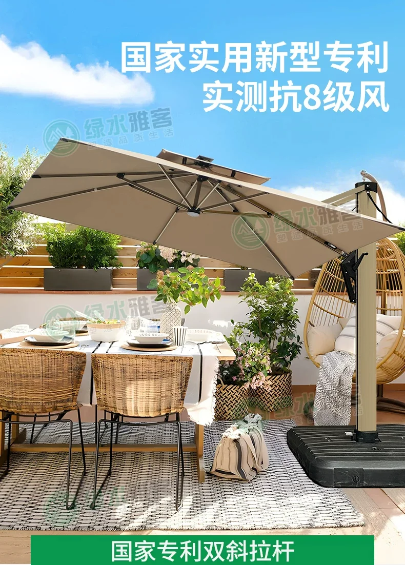 户外遮阳伞庭院伞露台阳台露天摆摊大太阳伞棚别墅花园室外罗马伞规格