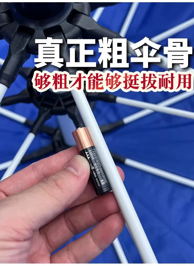 【强力纤维骨】户外大太阳伞防晒摆摊雨伞沙滩伞折叠圆伞遮阳伞篷场景