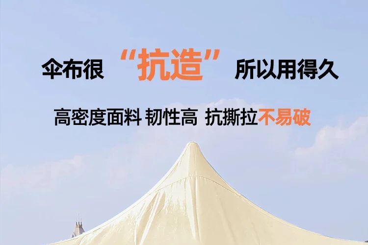 四脚帐篷顶布雨棚3x3米加厚防水帆布四角遮阳棚篷布摆摊太阳伞布细节