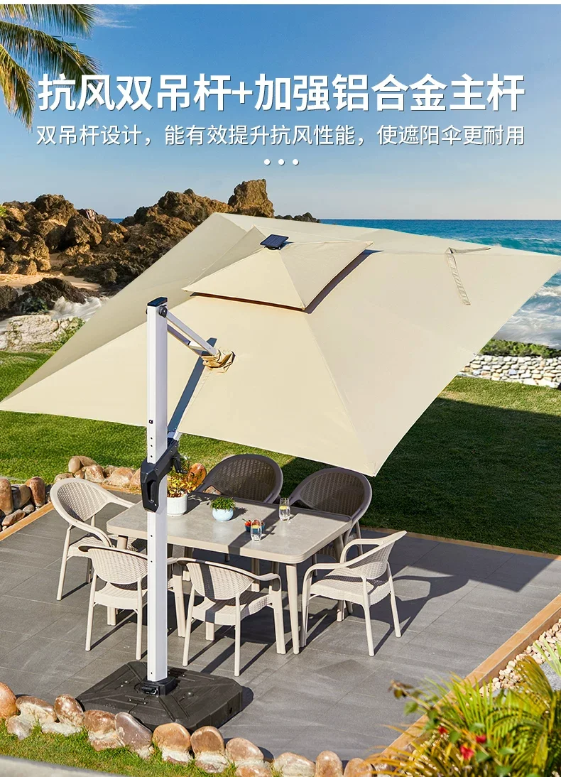 户外遮阳伞庭院伞棚太阳伞商用摆摊室外罗马伞花园别墅户外伞规格