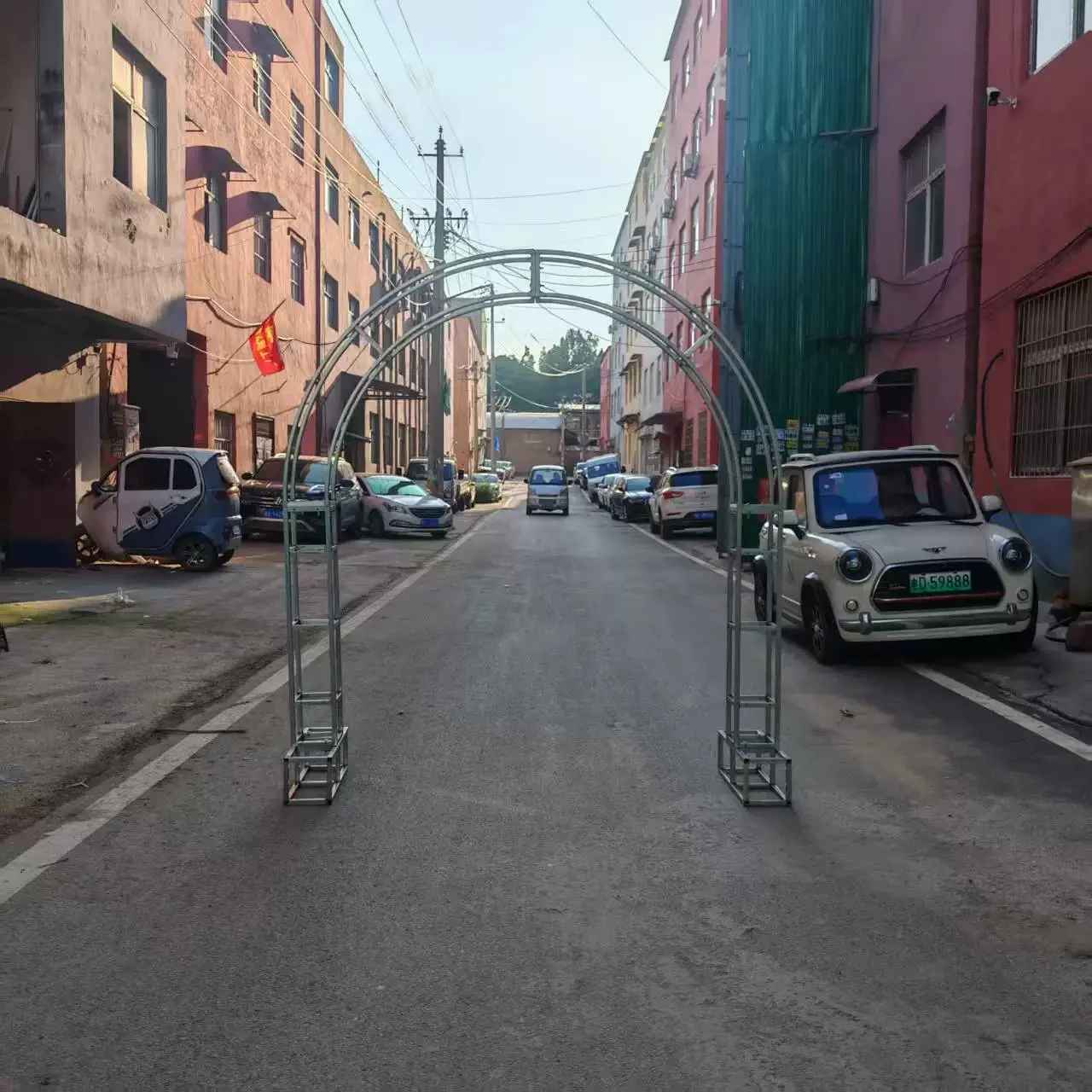 拱门新款桁架弧形道具半圆铁艺婚庆舞台户外拱形架子布置装饰婚礼规格