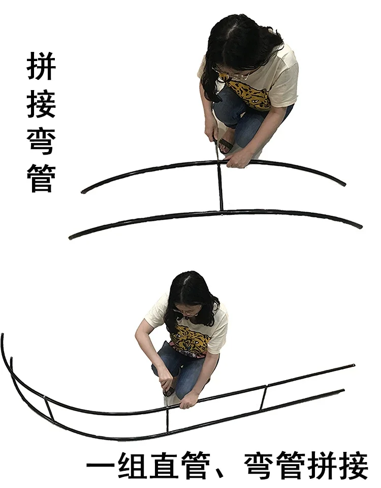 防锈铁艺拱门爬藤花架子可定制花园庭院景观葡萄架月季花爬藤架子规格